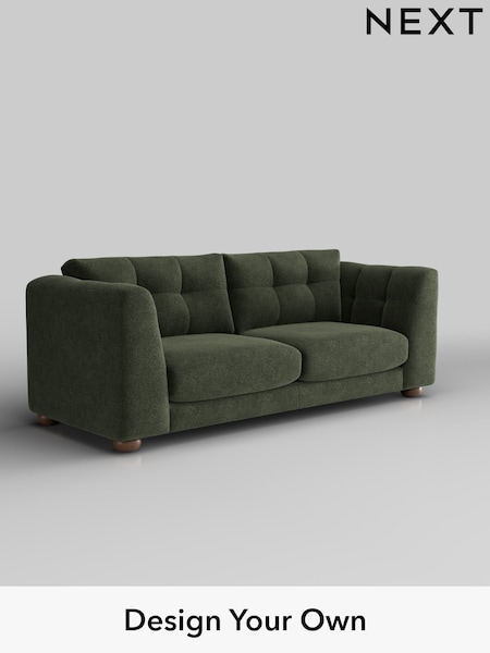Boucle Chenille/Dark Moss Green Jasmine (H34270) | £1,475