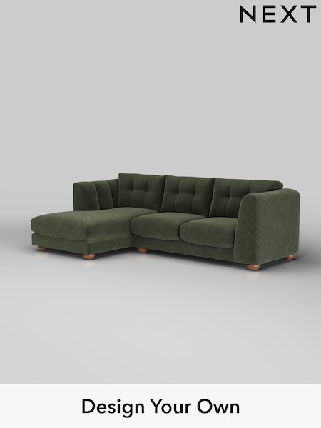 Boucle Chenille/Dark Moss Green Jasmine (H34270) | £2,075