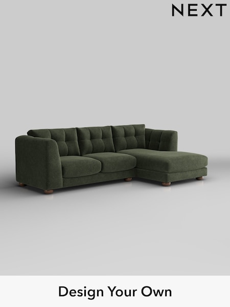 Boucle Chenille/Dark Moss Green Jasmine (H34270) | £2,075