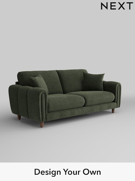 Boucle Chenille/Dark Moss Green Odella (H34276) | £1,375