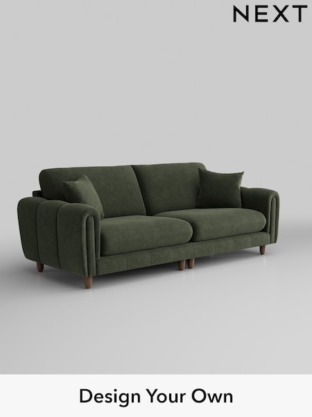 Boucle Chenille/Dark Moss Green Odella (H34276) | £1,475