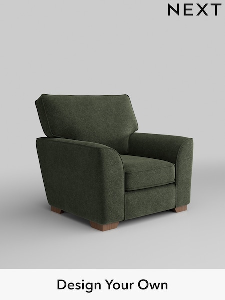 Boucle Chenille/Dark Moss Green Stamford Grand Relaxed Sit (H34277) | £799