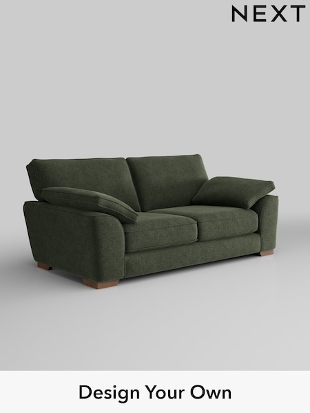 Boucle Chenille/Dark Moss Green Stamford Grand Relaxed Sit (H34277) | £1,725