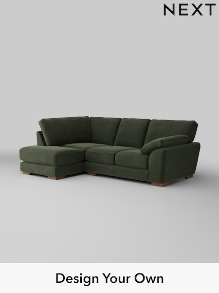 Boucle Chenille/Dark Moss Green Stamford Grand Relaxed Sit (H34277) | £2,375