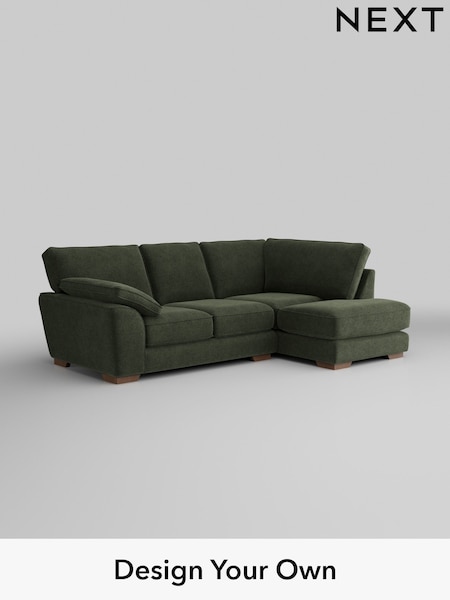 Boucle Chenille/Dark Moss Green Stamford Grand Relaxed Sit (H34277) | £2,375