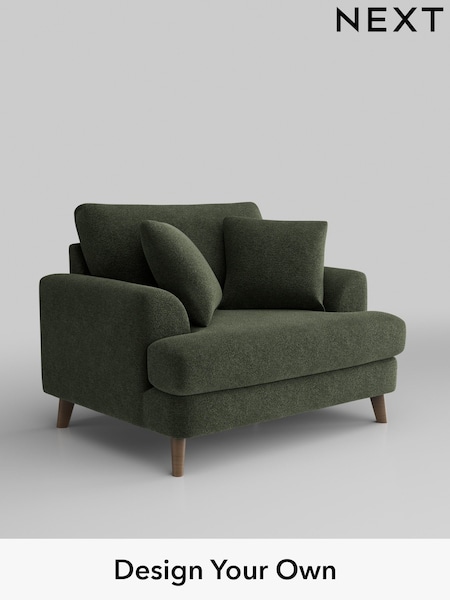 Boucle Chenille/Dark Moss Green Parker (H34278) | £975