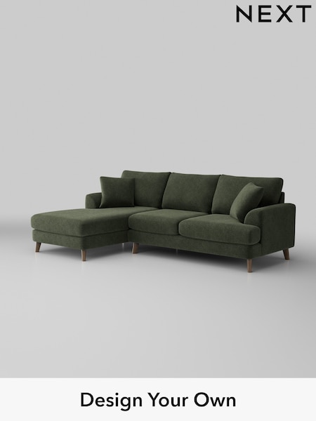 Boucle Chenille/Dark Moss Green Parker (H34278) | £2,150