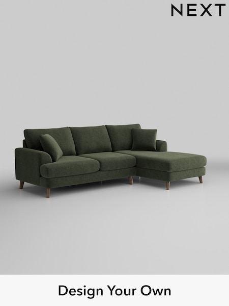 Boucle Chenille/Dark Moss Green Parker (H34278) | £2,150