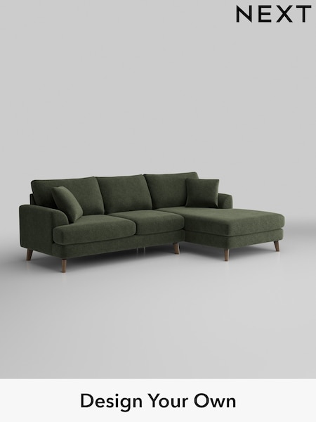 Boucle Chenille/Dark Moss Green Parker (H34278) | £2,299