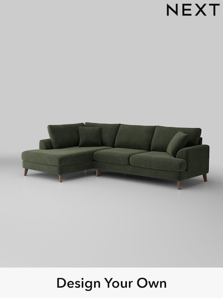 Boucle Chenille/Dark Moss Green Parker (H34278) | £2,350