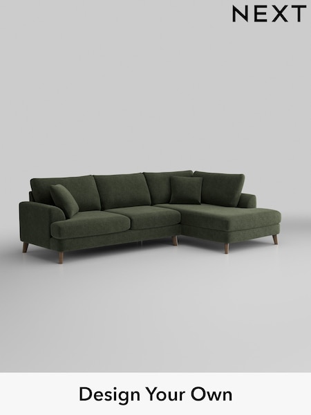 Boucle Chenille/Dark Moss Green Parker (H34278) | £2,350