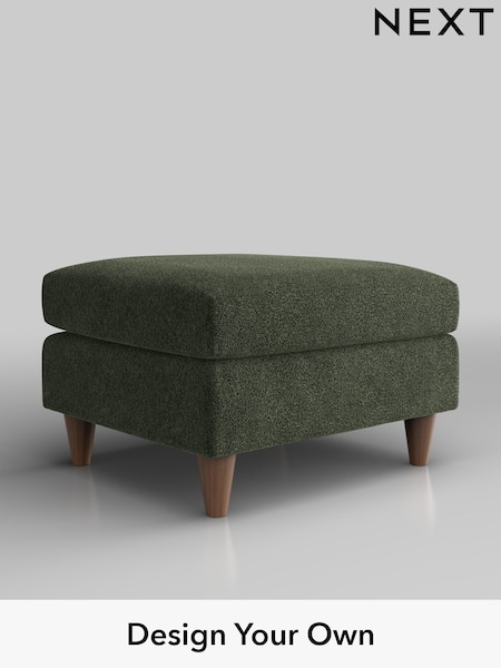 Boucle Chenille/Dark Moss Green Elliot Highback (H34281) | £350