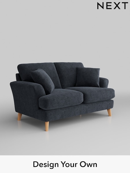 Boucle Chenille/Dark Slate Blue Conway Relaxed Sit (H34282) | £1,150
