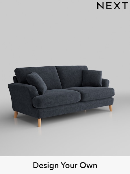Boucle Chenille/Dark Slate Blue Conway Relaxed Sit (H34282) | £1,350