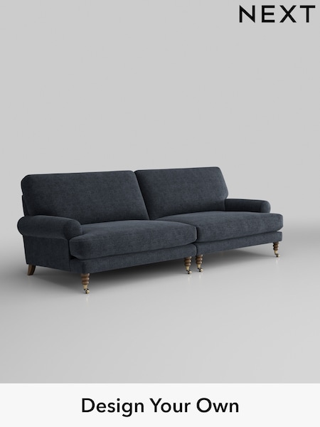 Boucle Chenille/Dark Slate Blue Erin Deep Relaxed Sit (H34284) | £1,475