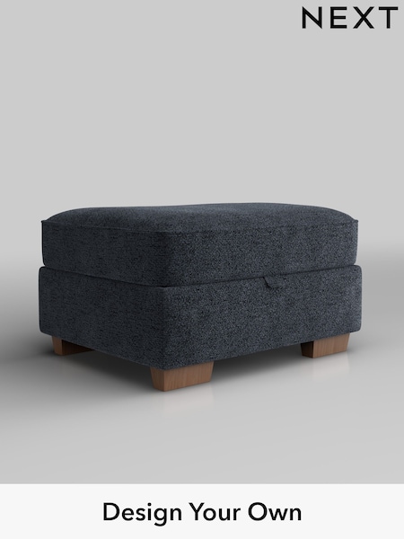 Boucle Chenille/Dark Slate Blue Hayden Buttoned Back (H34286) | £499