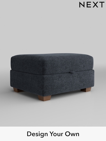 Boucle Chenille/Dark Slate Blue Heath Highback (H34287) | £475