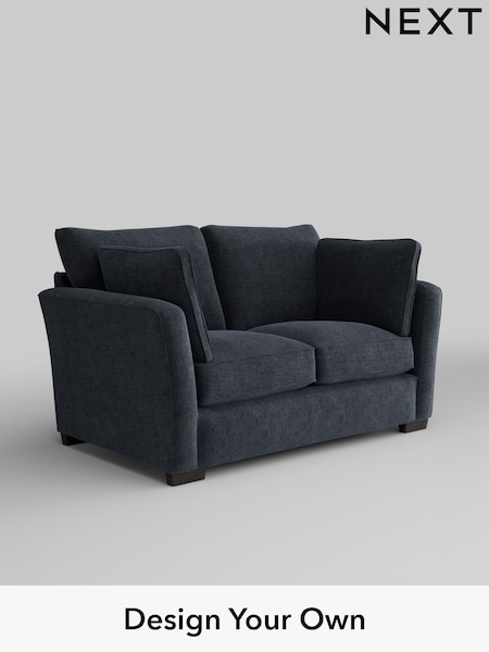 Boucle Chenille/Dark Slate Blue Heath Highback (H34287) | £1,025