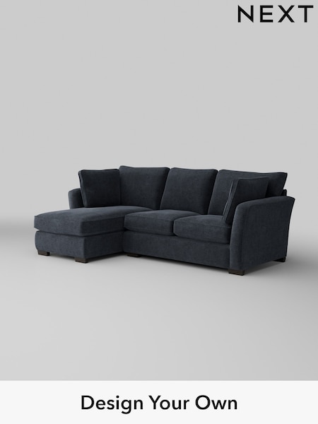 Boucle Chenille/Dark Slate Blue Heath Highback (H34287) | £1,899