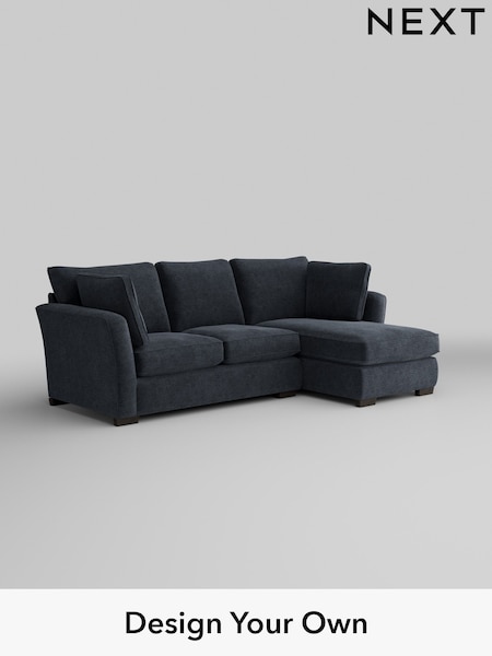 Boucle Chenille/Dark Slate Blue Heath Highback (H34287) | £1,899