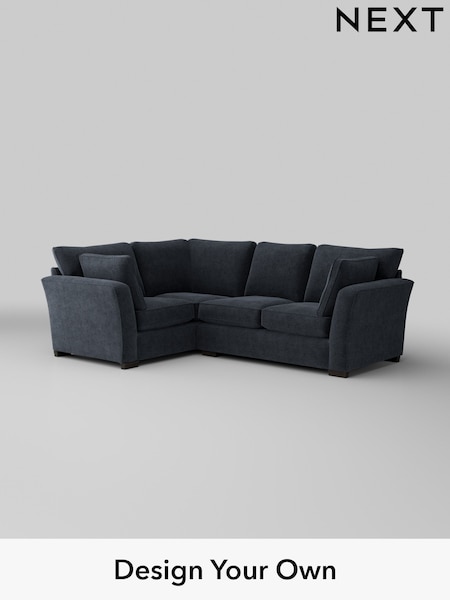 Boucle Chenille/Dark Slate Blue Heath Highback (H34287) | £2,050