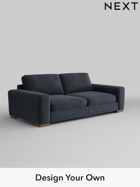 Boucle Chenille/Dark Slate Blue Houghton Deep Sit (H34288) | £1,375