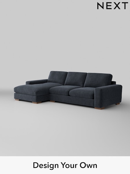 Boucle Chenille/Dark Slate Blue Houghton Deep Sit (H34288) | £2,250