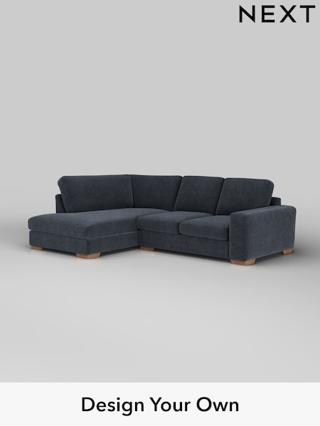 Boucle Chenille/Dark Slate Blue Houghton Deep Sit (H34288) | £2,099
