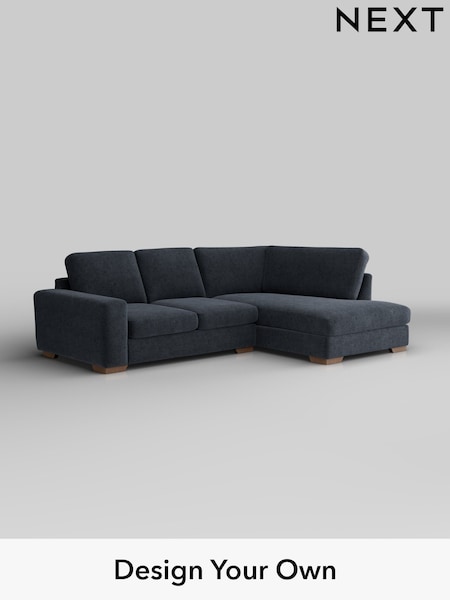 Boucle Chenille/Dark Slate Blue Houghton Deep Sit (H34288) | £2,099