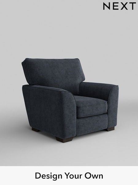 Boucle Chenille/Dark Slate Blue Stamford (H34293) | £750