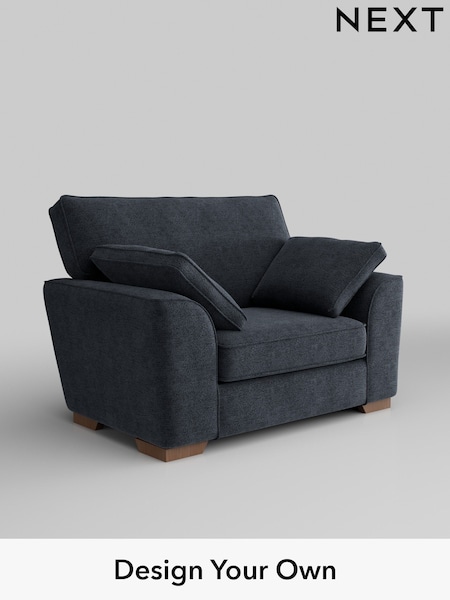 Boucle Chenille/Dark Slate Blue Stamford (H34293) | £850