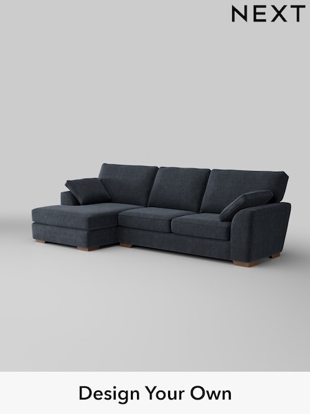 Boucle Chenille/Dark Slate Blue Stamford (H34293) | £1,950