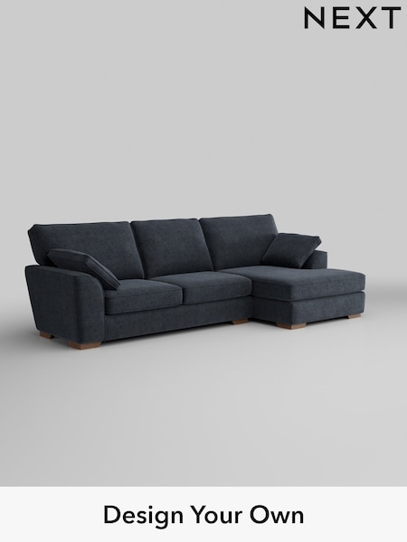 Boucle Chenille/Dark Slate Blue Stamford (H34293) | £1,950