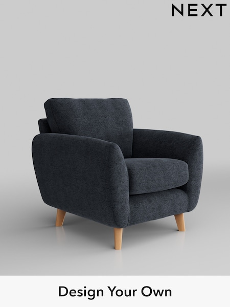 Boucle Chenille/Dark Slate Blue Wilson (H34295) | £550