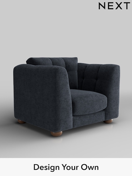 Boucle Chenille/Dark Slate Blue Jasmine (H34296) | £1,075
