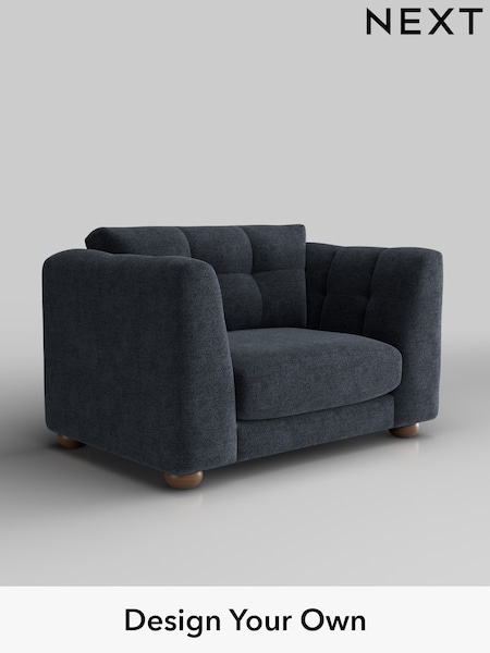 Boucle Chenille/Dark Slate Blue Jasmine (H34296) | £1,175