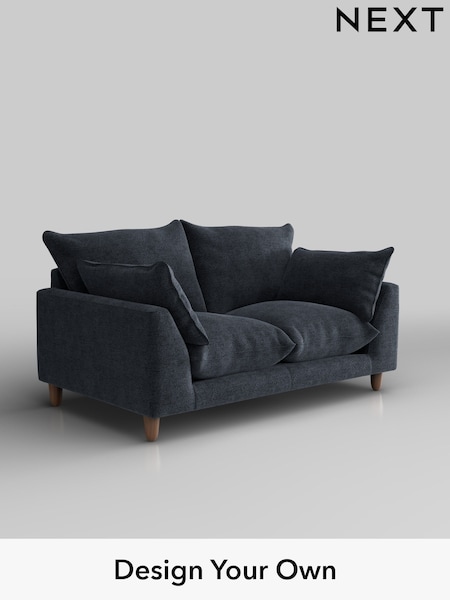 Boucle Chenille/Dark Slate Blue Noa Deep Relaxed Sit (H34297) | £1,075