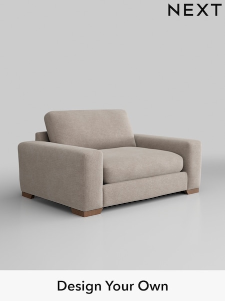Boucle Chenille/Light Natural Houghton Deep Relaxed Sit (H34307) | £1,225
