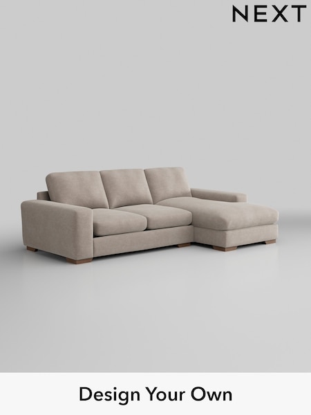 Boucle Chenille/Light Natural Houghton Deep Relaxed Sit (H34307) | £2,125