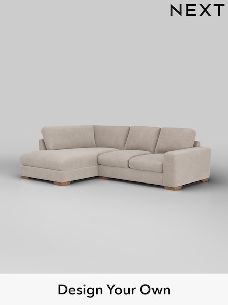 Boucle Chenille/Light Natural Houghton Deep Relaxed Sit (H34307) | £2,150