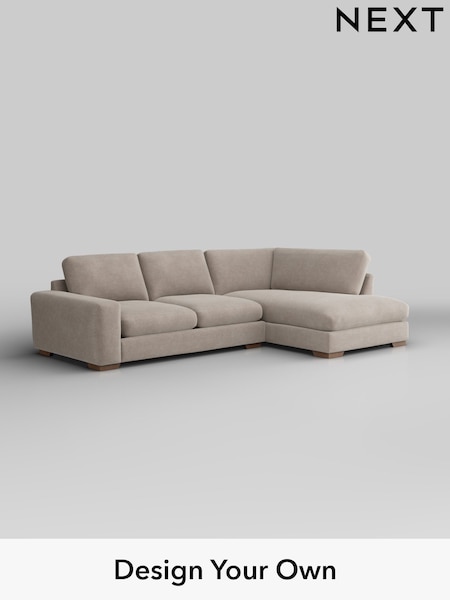 Boucle Chenille/Light Natural Houghton Deep Relaxed Sit (H34307) | £2,250