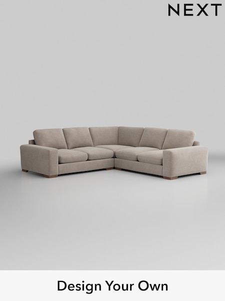 Boucle Chenille/Light Natural Houghton Deep Relaxed Sit (H34307) | £2,825