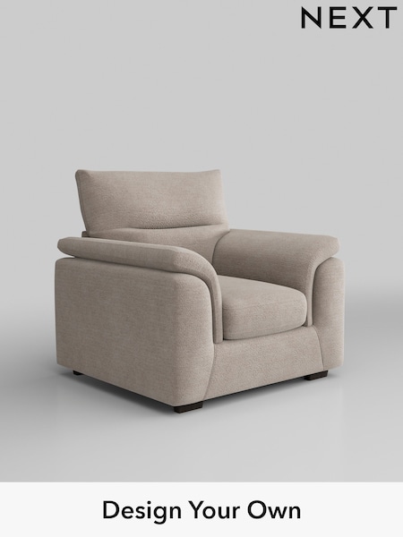 Boucle Chenille/Light Natural Hayden Highback (H34308) | £750
