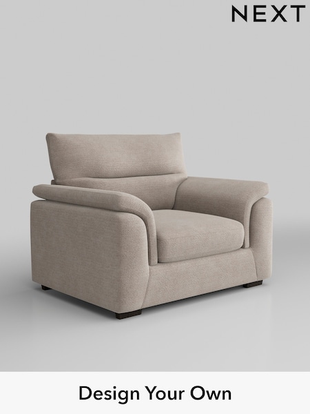 Boucle Chenille/Light Natural Hayden Highback (H34308) | £850