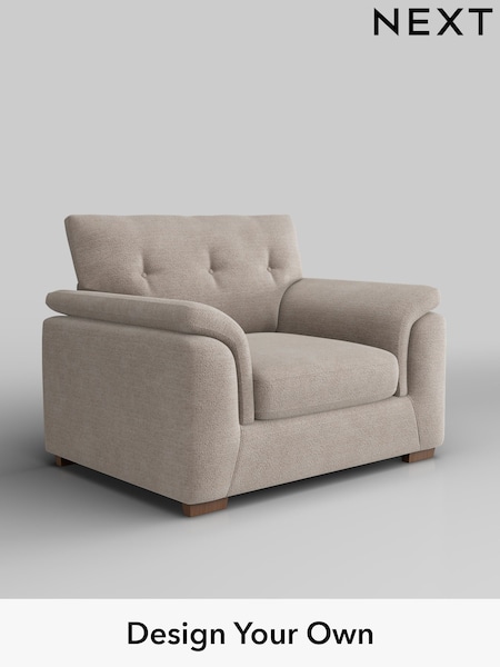 Boucle Chenille/Light Natural Hayden Buttoned Back (H34309) | £850