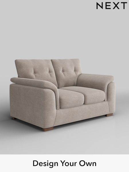 Boucle Chenille/Light Natural Hayden Buttoned Back (H34309) | £1,025