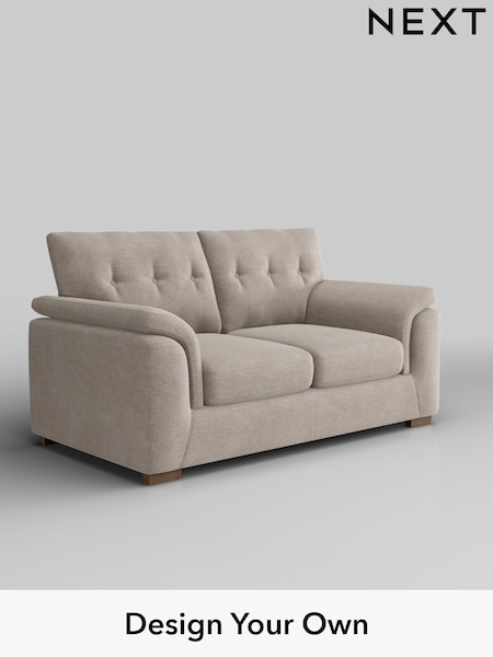 Boucle Chenille/Light Natural Hayden Buttoned Back (H34309) | £1,125