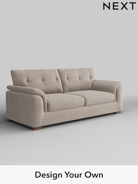 Boucle Chenille/Light Natural Hayden Buttoned Back (H34309) | £1,325