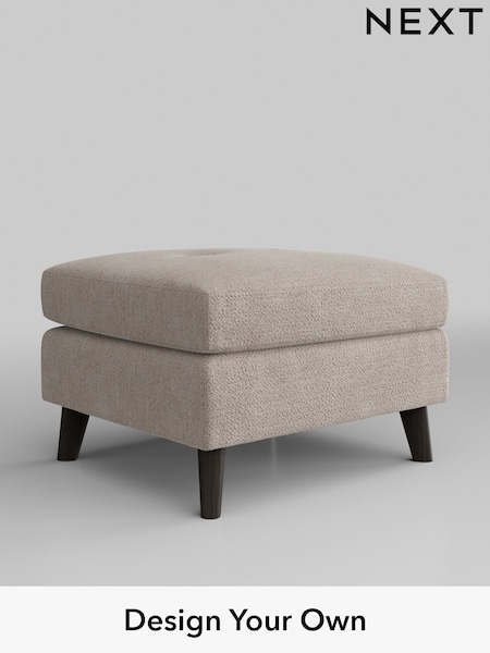 Boucle Chenille/Light Natural Wilson Buttoned Back (H34317) | £350