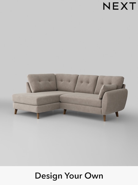 Boucle Chenille/Light Natural Wilson Buttoned Back (H34317) | £1,675